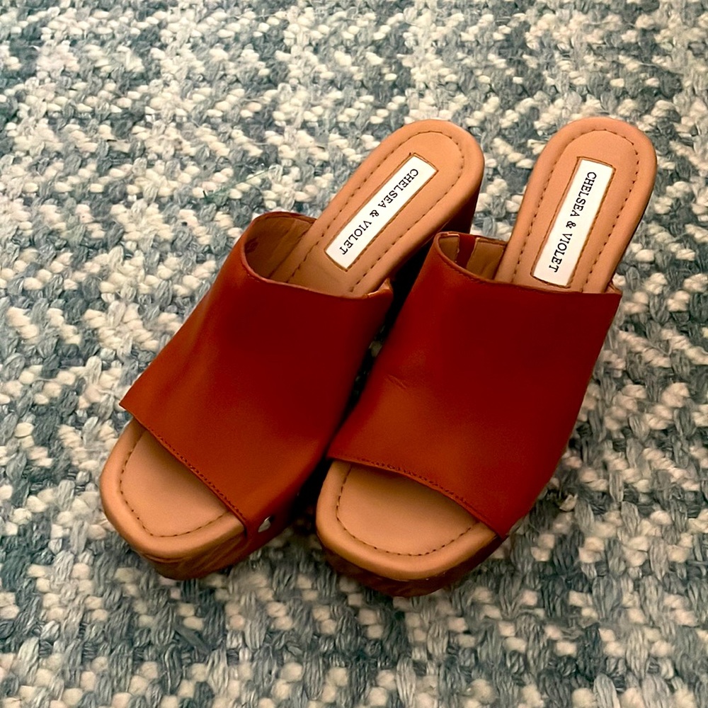 Chelsea & Violet wooden clogs. Only worn a couple of times.